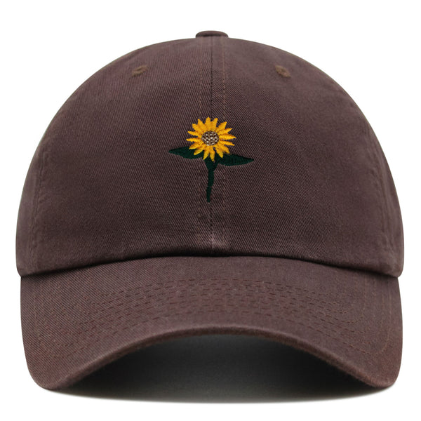 Sun Flower Premium Dad Hat Embroidered Baseball Cap Floral