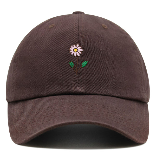 Flower Premium Dad Hat Embroidered Baseball Cap Flower Pink