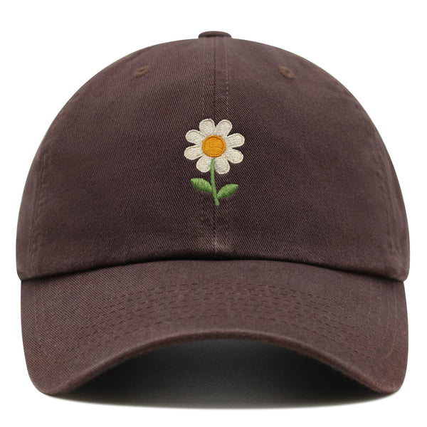 Chamomile Flower Premium Dad Hat Embroidered Baseball Cap Floral