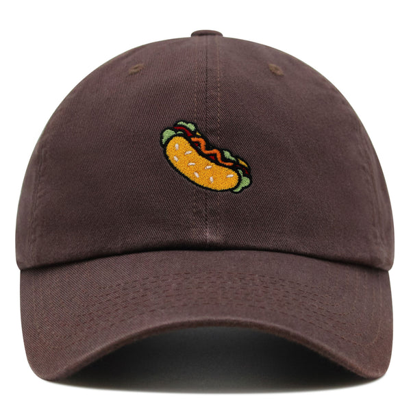 Hot Dog Premium Dad Hat Embroidered Baseball Cap Fast Food