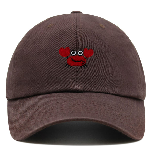 Funny Crab Premium Dad Hat Embroidered Baseball Cap Ocean Sea Fishing