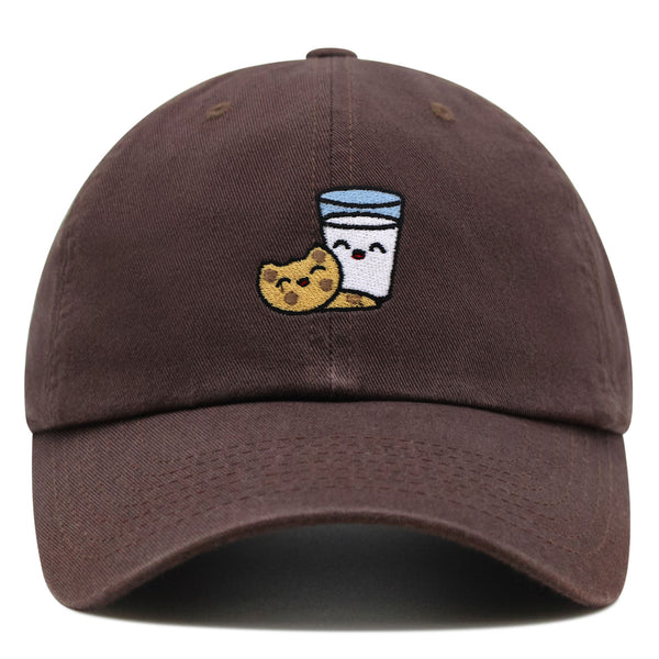 Milk and Cookie Premium Dad Hat Embroidered Baseball Cap Snack