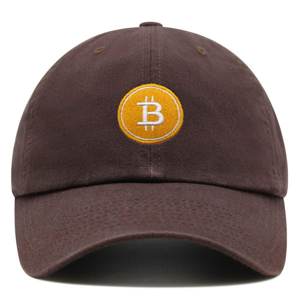 Bitcoin Premium Dad Hat Embroidered Baseball Cap Cryptocurrency Investing