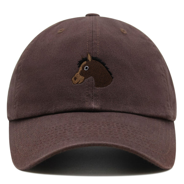 Horse Head Premium Dad Hat Embroidered Baseball Cap Cowboy Zoo