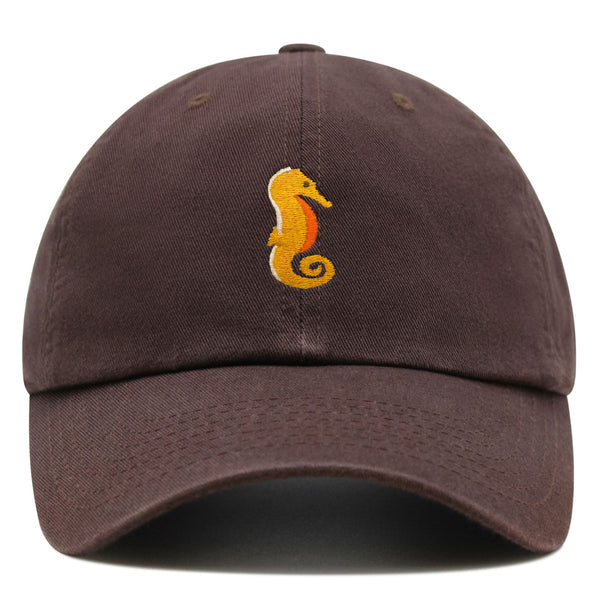 Seahorse Premium Dad Hat Embroidered Baseball Cap Ocean Sea Fish