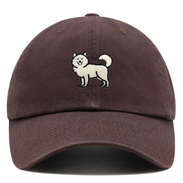 Samoyed Premium Dad Hat Embroidered Baseball Cap Dog Puppy