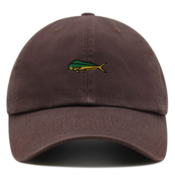 Mahi-Mahi Fish Premium Dad Hat Embroidered Baseball Cap Fishing Ocean