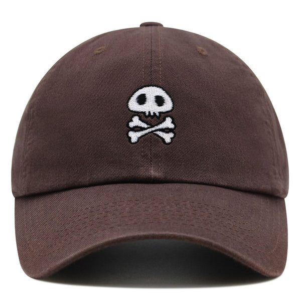 Skull Premium Dad Hat Embroidered Baseball Cap Cute Skull