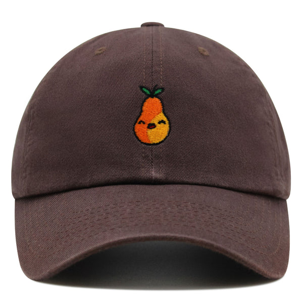 Pear Premium Dad Hat Embroidered Baseball Cap Fruit Vegan Foodie