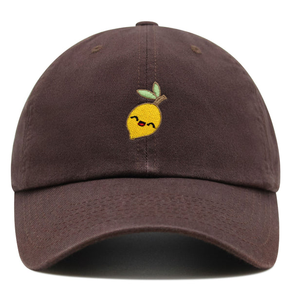 Lemon Premium Dad Hat Embroidered Baseball Cap Vegan Vegetable