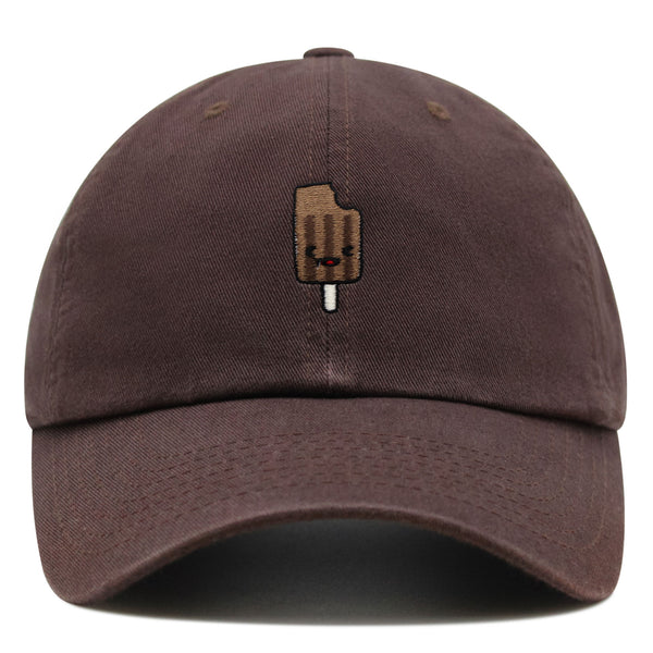 Chocolate Ice Cream Premium Dad Hat Embroidered Baseball Cap Foodie Chocolate