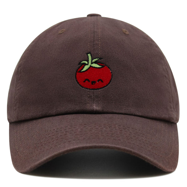 Tomato Premium Dad Hat Embroidered Baseball Cap Vegetable Vegan