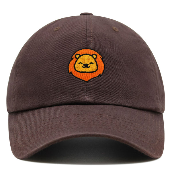 Lion Premium Dad Hat Embroidered Baseball Cap Zoo King Animal