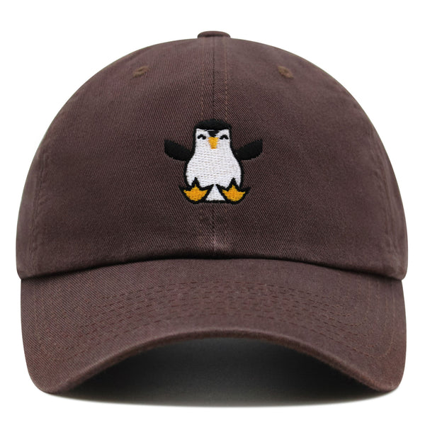 Penguin Premium Dad Hat Embroidered Baseball Cap Snow Animal