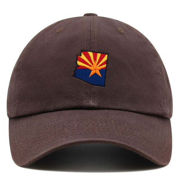 Arizona Flag Premium Dad Hat Embroidered Baseball Cap Arizona Tucson Pheonix