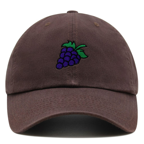 Grape Premium Dad Hat Embroidered Baseball Cap Farm Farmers Vegan