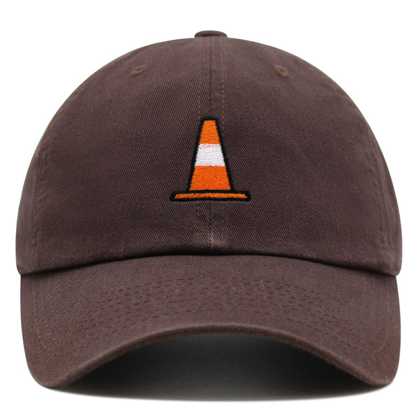 Safety Cone Premium Dad Hat Embroidered Baseball Cap Construction