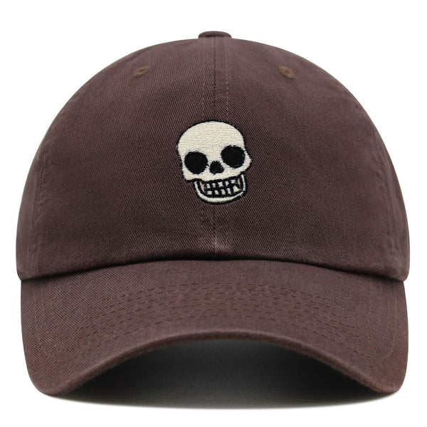 Skull Premium Dad Hat Embroidered Baseball Cap Girly Halloween