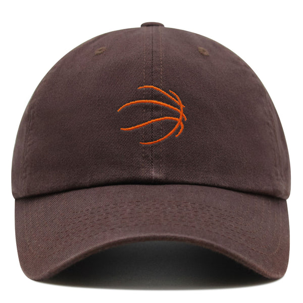 Basketball Silhouette Premium Dad Hat Embroidered Baseball Cap Sports Ball