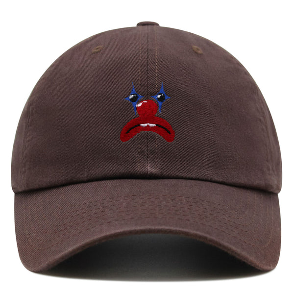 Clown Face Premium Dad Hat Embroidered Baseball Cap Circus Sad