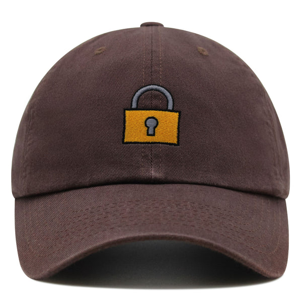 Lock Premium Dad Hat Embroidered Baseball Cap Gate Logo