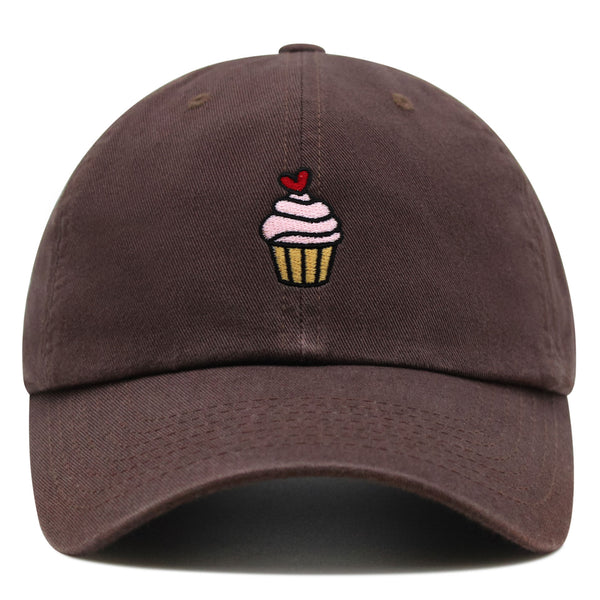 Pink Muffin Premium Dad Hat Embroidered Baseball Cap Cupcakes Snack