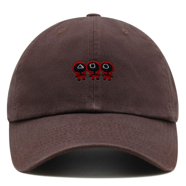 Squid Character Premium Dad Hat Embroidered Baseball Cap Game Red Uniform