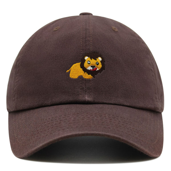 Lion Premium Dad Hat Embroidered Baseball Cap Zoo King