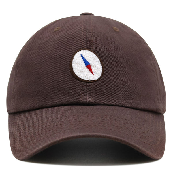 Compass Premium Dad Hat Embroidered Baseball Cap Explorer Adventure