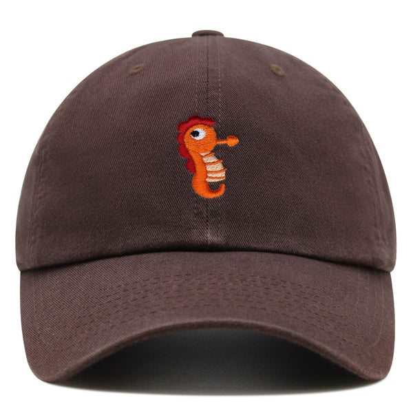 Sea Horse Premium Dad Hat Embroidered Baseball Cap Ocean Fish