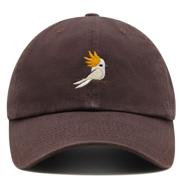 Cockatoo Premium Dad Hat Embroidered Baseball Cap Parrot Bird