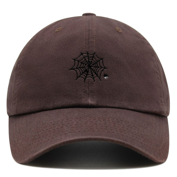 Spider web Premium Dad Hat Embroidered Baseball Cap Halloween