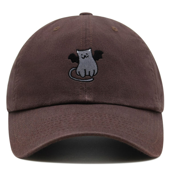 Bat-cat Premium Dad Hat Embroidered Baseball Cap Cat Kitty