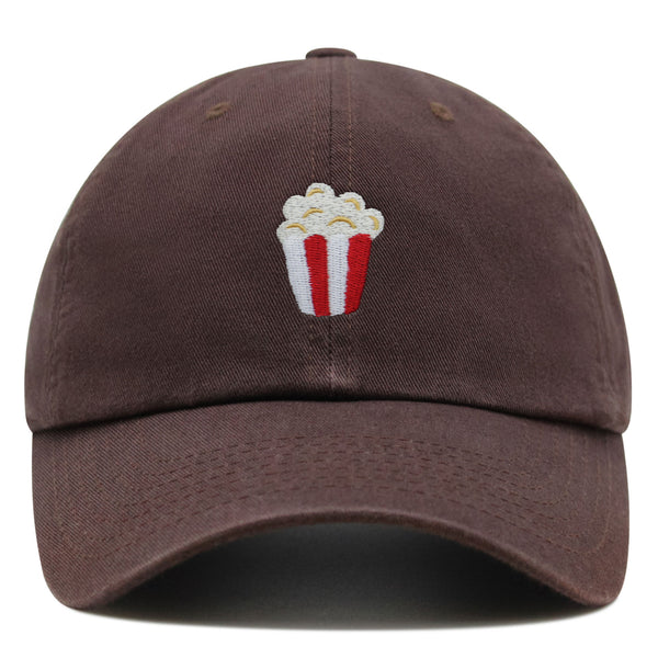 Popcorn Premium Dad Hat Embroidered Baseball Cap Theater Foodie