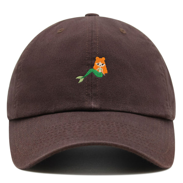 Mermaid Premium Dad Hat Embroidered Baseball Cap Fish Girl