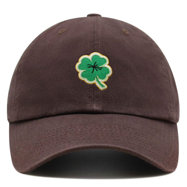 Clover Premium Dad Hat Embroidered Baseball Cap Lucky Plant