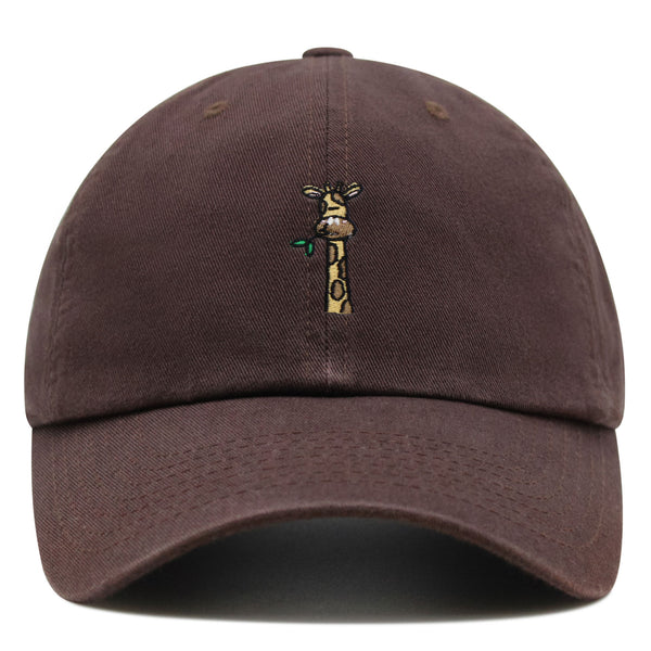 Giraffe Premium Dad Hat Embroidered Baseball Cap Zoo Wild Animal