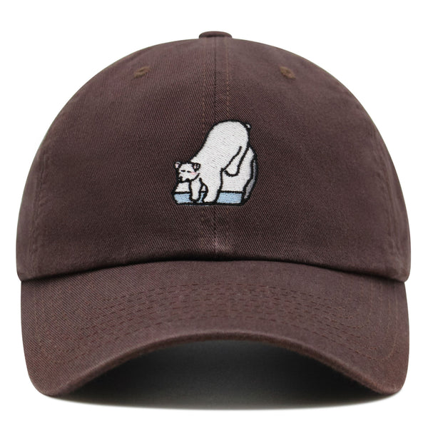 Polar Bear Premium Dad Hat Embroidered Baseball Cap Coke Soda