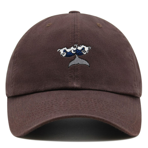 Whale Premium Dad Hat Embroidered Baseball Cap Wave Ocean