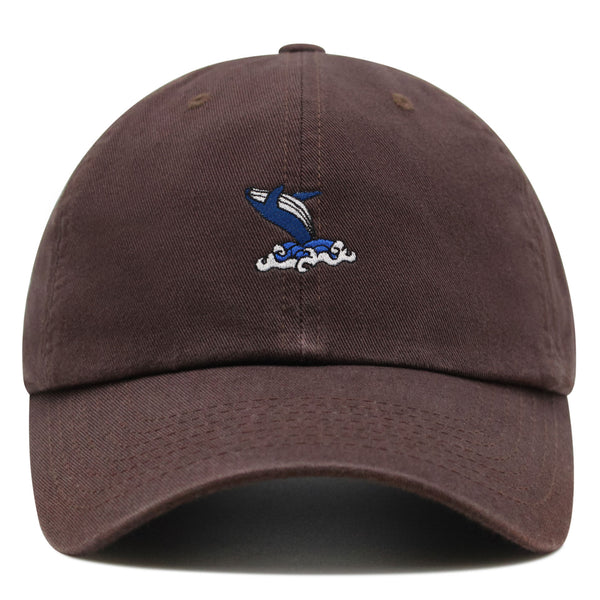 Whale Premium Dad Hat Embroidered Baseball Cap Ocean Fish