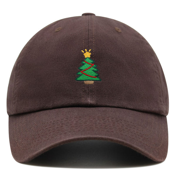 Christmas Tree Premium Dad Hat Embroidered Baseball Cap Holiday Santa