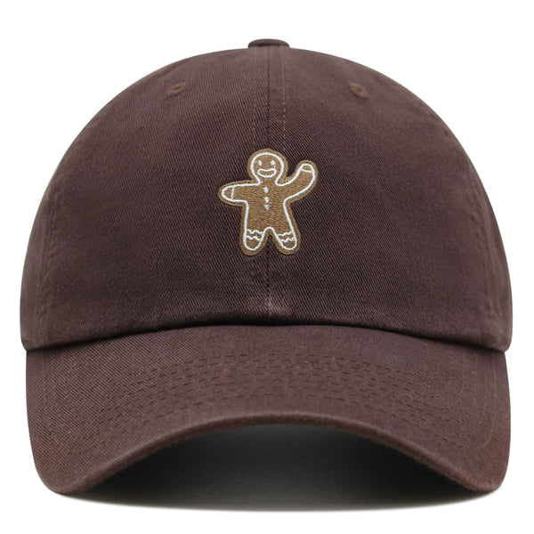 Gingerbread Man Premium Dad Hat Embroidered Baseball Cap Holiday Cookie