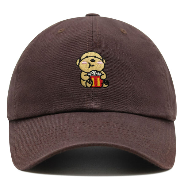 Popcorn Dog Premium Dad Hat Embroidered Baseball Cap Puppy Poodle