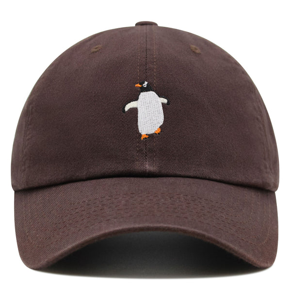 Dancing Penguin Premium Dad Hat Embroidered Baseball Cap Winter