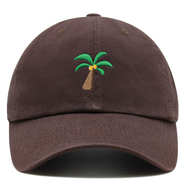 Palm Tree Premium Dad Hat Embroidered Baseball Cap Coconut