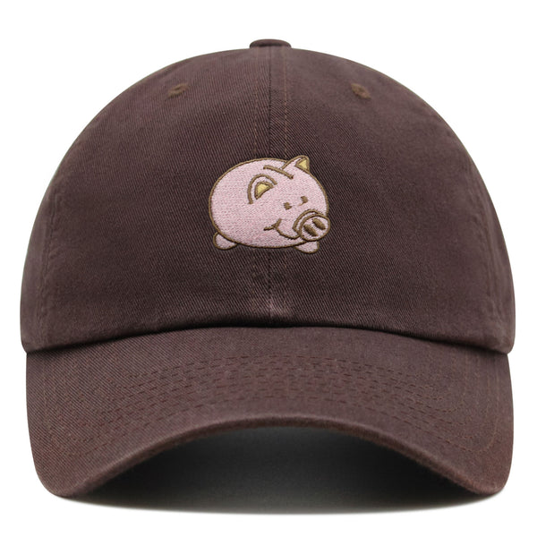 Piggy Bank Premium Dad Hat Embroidered Baseball Cap Coin