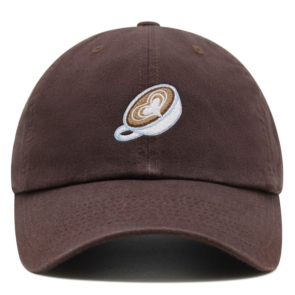 Latte Premium Dad Hat Embroidered Baseball Cap Coffee Cafe