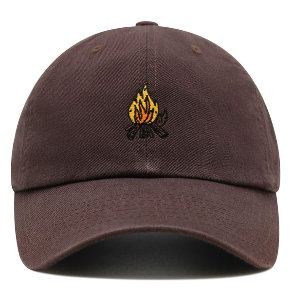 Camp Fire Premium Dad Hat Embroidered Baseball Cap Wood Pit