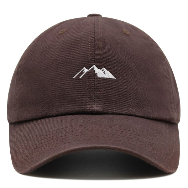 Mountain Premium Dad Hat Embroidered Baseball Cap Snowy