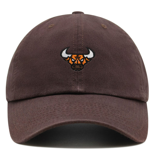 Bulls Premium Dad Hat Embroidered Baseball Cap Animal Basketball